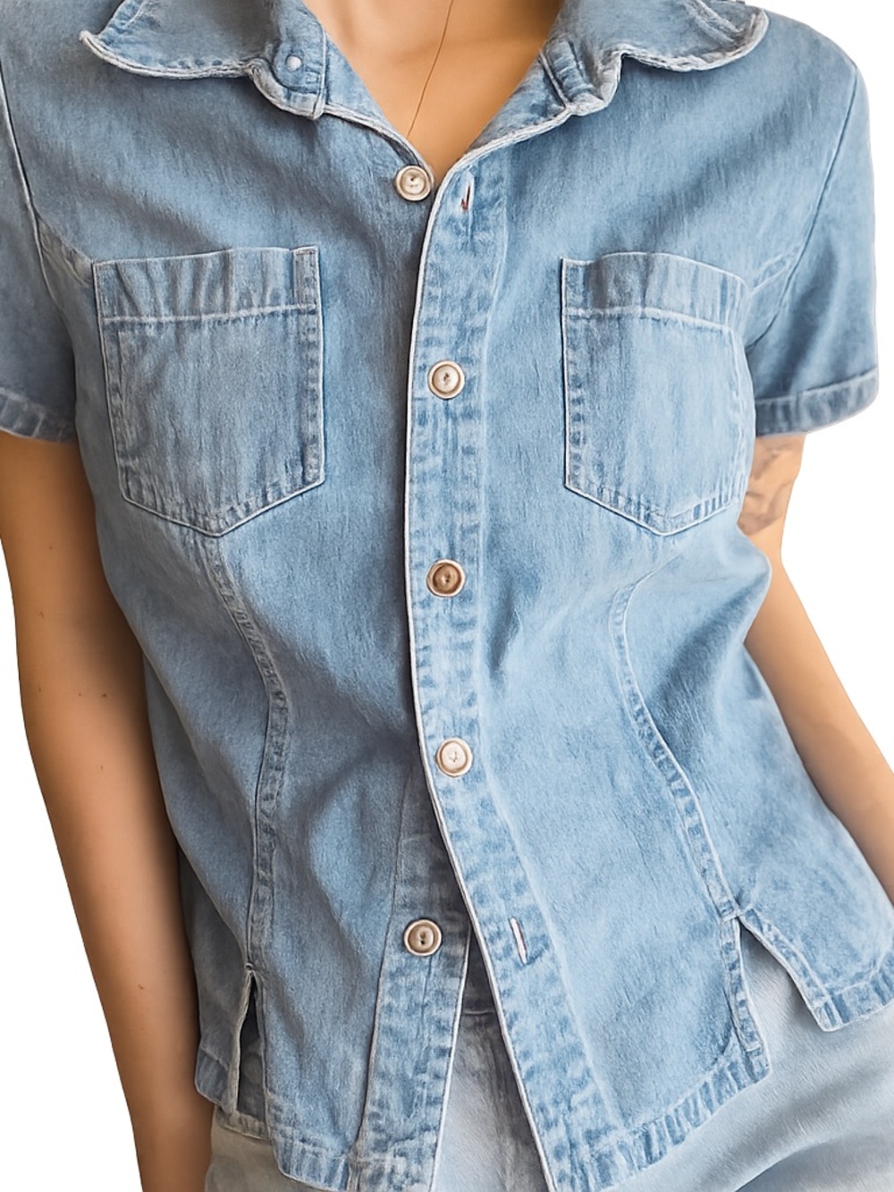 Vintage Denim Buttonup Shirt